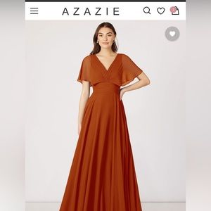 Azazie Bridesmaid Dress Orange